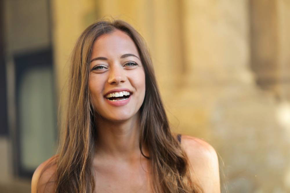 Happy smiling young woman